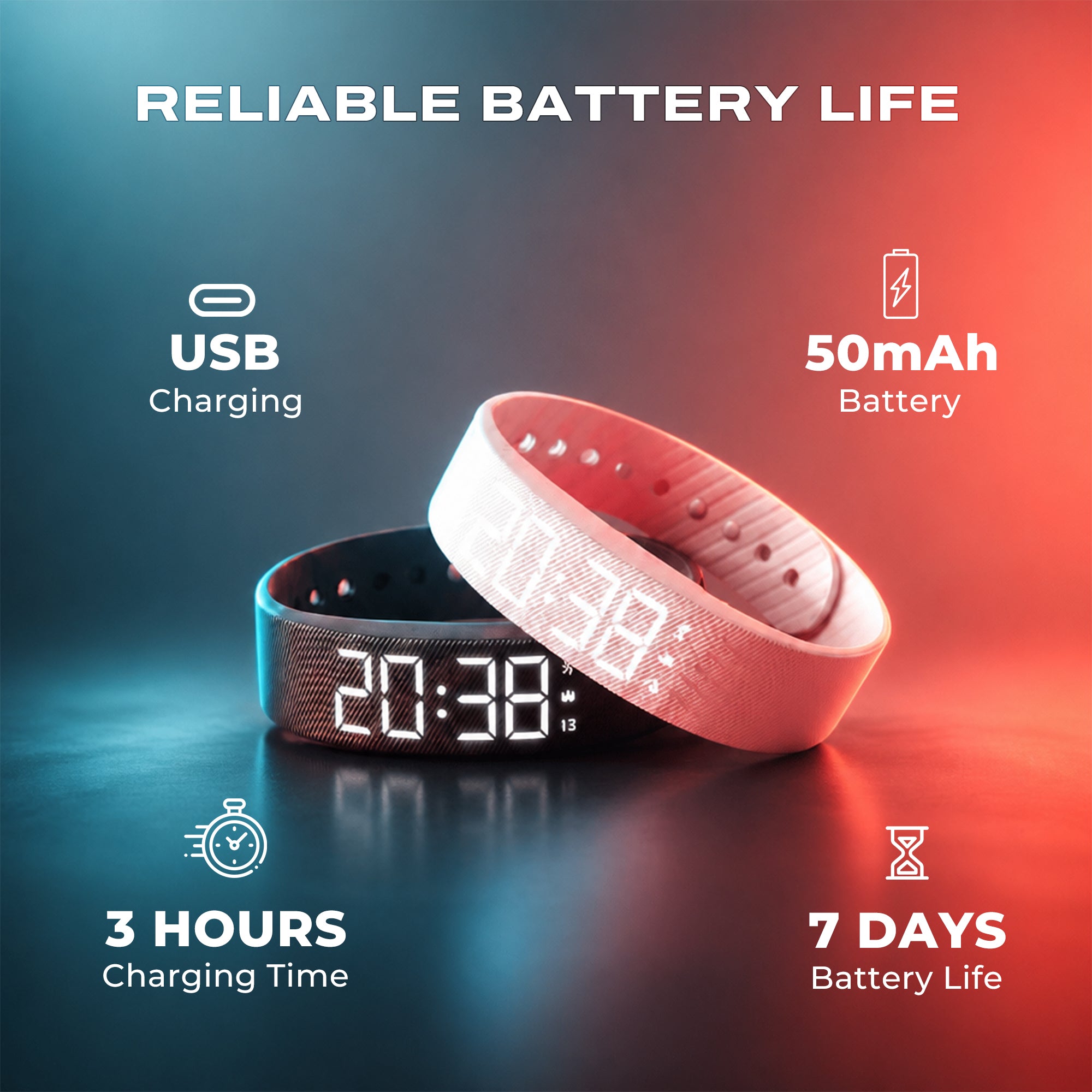 Vibrating Alarm Wristband